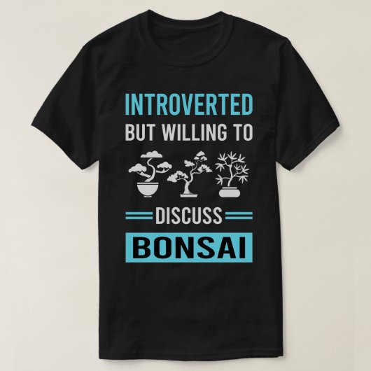 Introverte Bonsai T-shirt (Design voorkant)