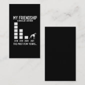 Introverte Boxer Dog Eigenaar Pet Friendship Love Visitekaartje (Voorkant / Achterkant)