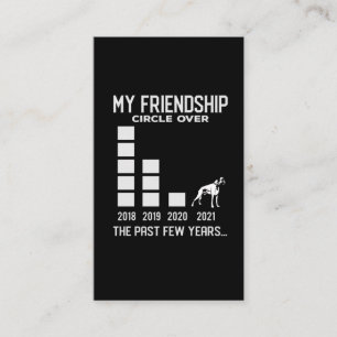 Introverte Boxer Dog Eigenaar Pet Friendship Love Visitekaartje