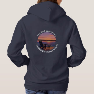 Introverte Cruiser Balkon Hoodie