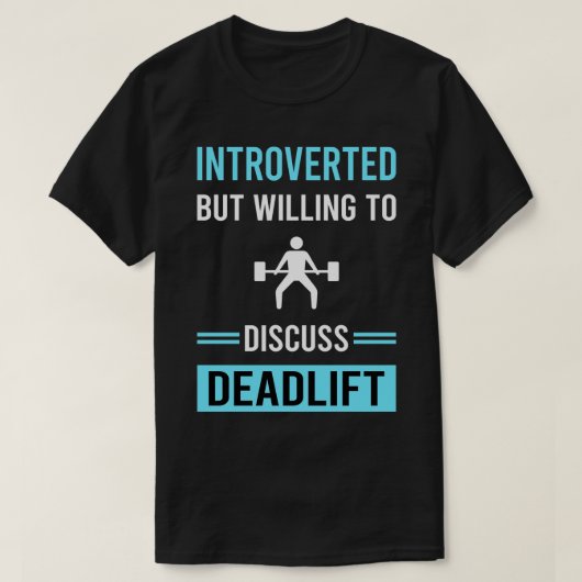 Introverte Deadlift T-shirt (Design voorkant)