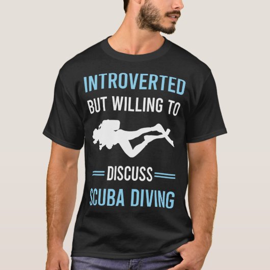 Introverte duikduiker t-shirt (Voorkant)
