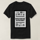 introverte extravert t-shirt (Design voorkant)