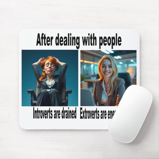introverte/extraverte Muismat (Met muis)
