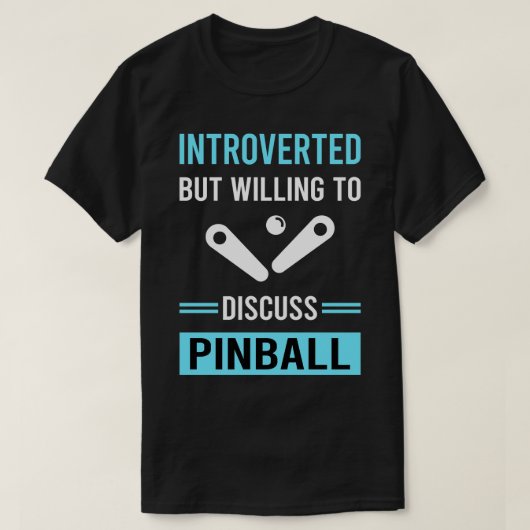 Introverte flipperkast t-shirt (Design voorkant)