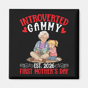 Introverte Gammy Est 2026 Met Moederdag Lezen Magneet