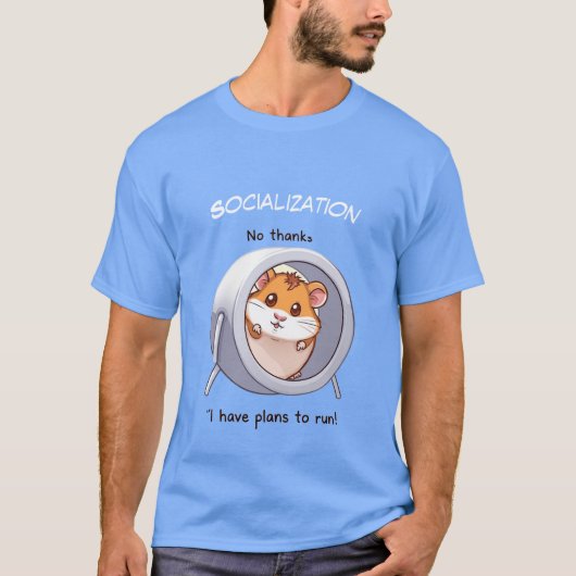 introverte hamster t-shirt (Voorkant)