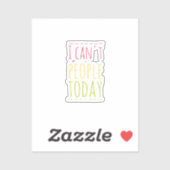 Introverte Humor Sticker (Vel)