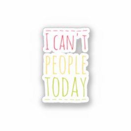 Introverte Humor Sticker