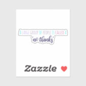 Introverte Humor Sticker (Vel)