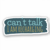 Introverte Humor Sticker (Voorkant)