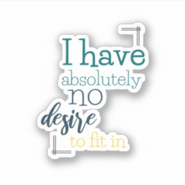 Introverte Humor Sticker