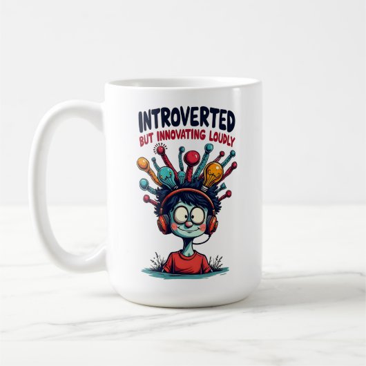 Introverte innovator eigenzinnig creatief koffiemok (Links)