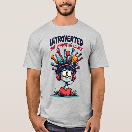 Introverte innovator eigenzinnig creatief t-shirt (Voorkant)