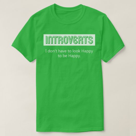 Introverte Introverten Verenig Grappig geschenk T-shirt (Design voorkant)
