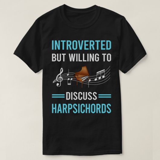introverte klavecimbel t-shirt (Design voorkant)