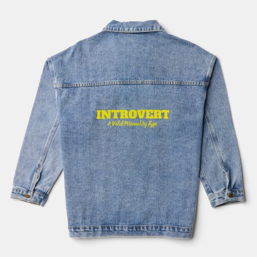 Introverte Liefde Denim Jacket (Achterkant)
