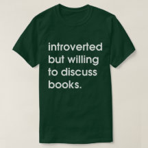Introverte maar bereid om boeken te bespreken.