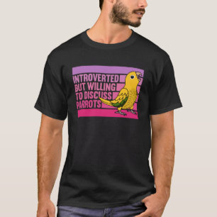 Introverte maar gouden papegaaien Conure T-shirt