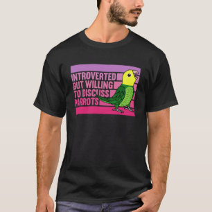 Introverte maar papegaaien dubbelgele kop Amazo T-shirt