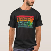 Introverte maar papegaaien Fischers Lovebird T-shirt (Voorkant)
