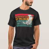 Introverte maar papegaaien Goffins kaketoe T-shirt (Voorkant)