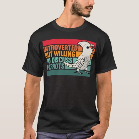 Introverte maar papegaaien Goffins kaketoe T-shirt (Voorkant)