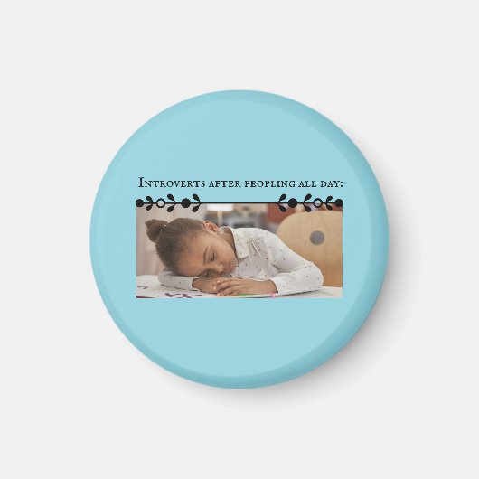 introverte mememagnet magneet (Voorkant)