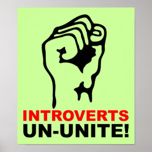 Introverte Mensen Kunnen Ook Grappig Zijn Poster