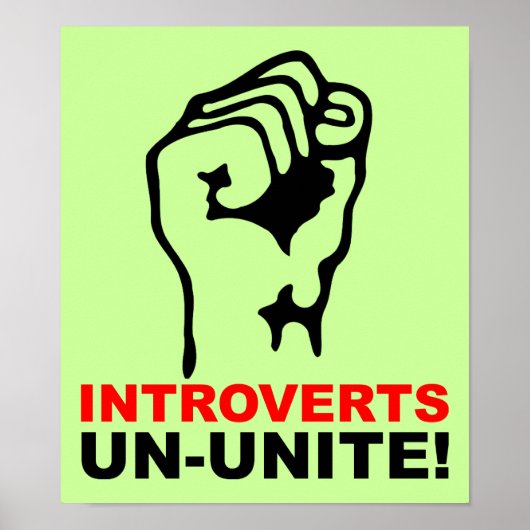 Introverte Mensen Kunnen Ook Grappig Zijn Poster (Voorkant)