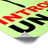 Introverte Mensen Kunnen Ook Grappig Zijn Poster (Hoek)