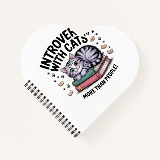 INTROVERTE MENSEN MET KATTEN: MEER DAN MENSEN! NOTITIEBOEK (Voorkant)