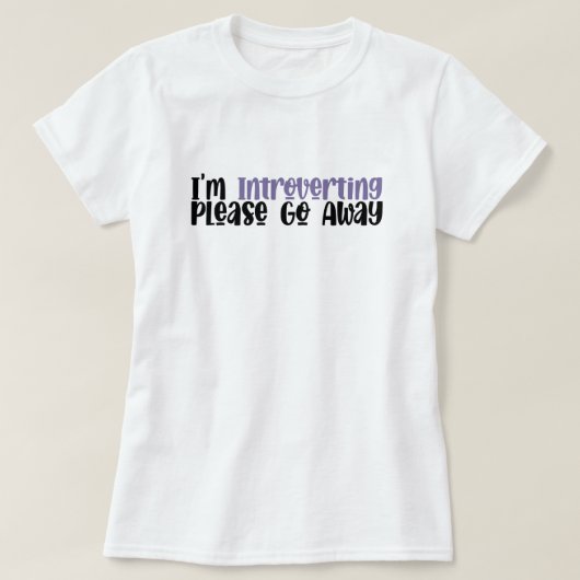 Introverte mensen t-shirt (Design voorkant)