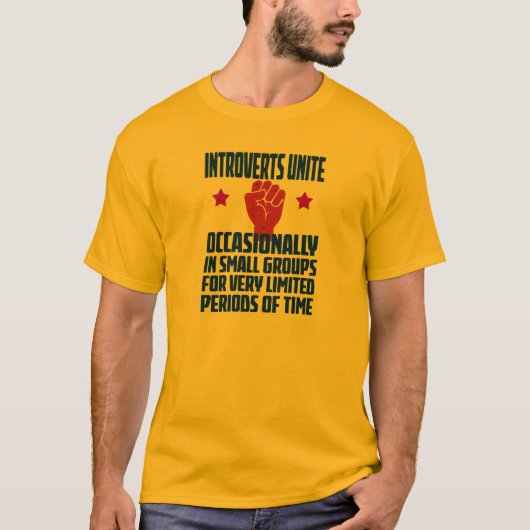 introverte mensen verenigen t-shirt (Voorkant)