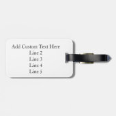 Introverte mensen verenigen zich, thuis, online, g bagagelabel (Achterkant horizontaal)