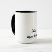 Introverte Mok: Ssst, geniet van de stilte Mok (Voorkant links)