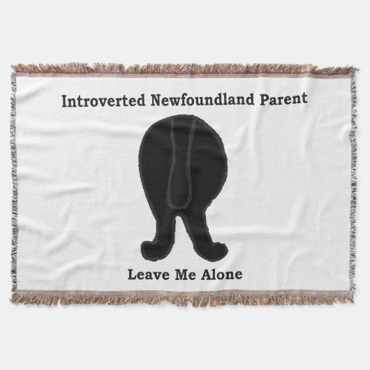 Introverte Newfoundlander Ouder Deken (Voorkant)
