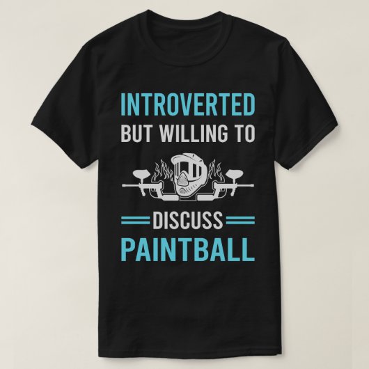Introverte Paintball T-shirt (Design voorkant)