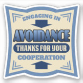 Introverte persoonlijkheid INTJ antisociale eenlin Sticker (Voorkant)