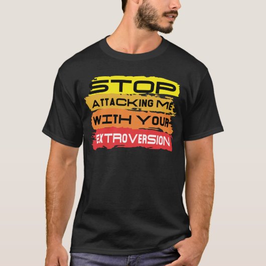 Introverte persoonlijkheid INTJ antisociale kletsp T-shirt (Voorkant)