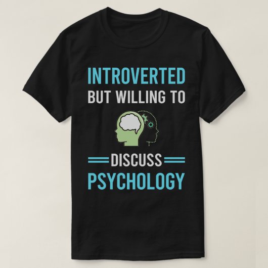 Introverte psychologie t-shirt (Design voorkant)