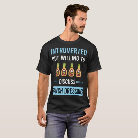 Introverte ranch dressing t-shirt (Voorkant volledig)