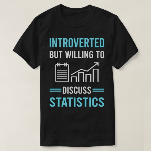 Introverte statistieken t-shirt (Design voorkant)