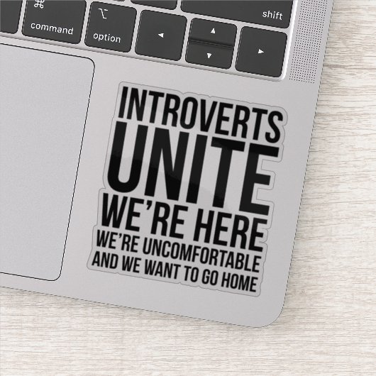 Introverte Sticker om te Verenigen (Detail)