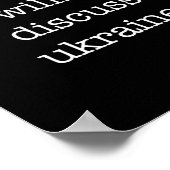 Introverte ukraineliefhebber - Grappig Sarcasme Ir Poster (Hoek)