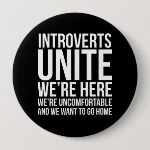Introverte Verenig Knop Ronde Button 4,0 Cm