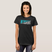 introverte verlegenheid introverte t-shirt (Voorkant volledig)