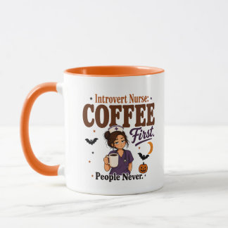 Introverte verpleegster koffie eerst mensen nooit mok