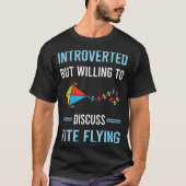 Introverte vlieger vliegen t-shirt (Voorkant)