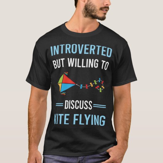 Introverte vlieger vliegen t-shirt (Voorkant)